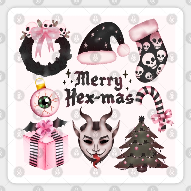 Merry Hex-Mas Sticker by chiaraLBart